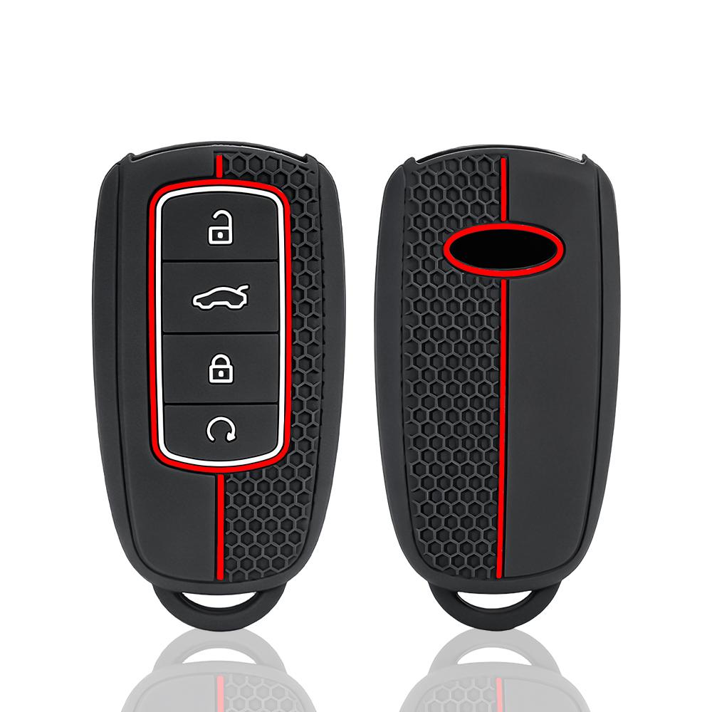 Silikon Araç Anahtar Kılıfı Kılıf Anahtarlık Chery Tiggo 7 8 Pro Max Omoda 5 C5 S5 O5 Jaecoo J7 J8 Aksesuarları Siyah