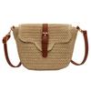 Fashionable Summer Woven Messenger Bag for Women Handmade Paper Rope Lightweight Adjustable Shoulder Bag