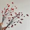 Floral Decor Artificial Berry Fruit Branch Red Fruit Berries Artificial Flowers  Home Decoration