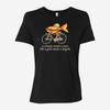 Feminist T-Shirt – A Woman Needs a Man Like a Fish Needs a Bicycle – Graphic#31 Unisex T-Shirt