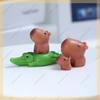 Neues 10-teiliges Capybara-Miniaturen-Set - Winzige Resin-Schreibtischdeko für Büro/Zuhause, Niedliche Tier-Foto-Requisiten & Sammlergeschenk