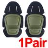 1Pair Tactical Protective Knee Elbow Pads Outdoor Camouflage Suit Gear Hunting Insert Type Soft Pad for Military Combat Use