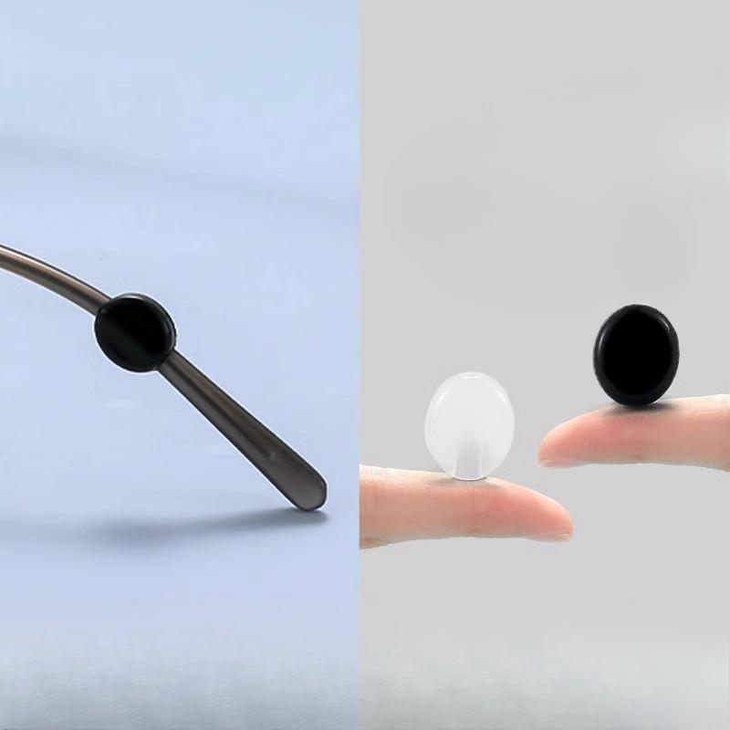 

Anti-slip Silicone Ear HookChildren s Eye Frame Leg Anti-drop Fixed Hook Snap and Drag Black small round style