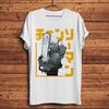 Chainsaw Denji Makima Power Aki Funny Anime Tshirt Unisex New White Short Homme Casual T ShirtUnisex Unisexga Streetwear Tee