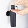 Schwarze Flüssigseifenspender Handpresse Metallpumpe Spender Wand Badezimmerzubehör Küche Edelstahl Lotionflasche