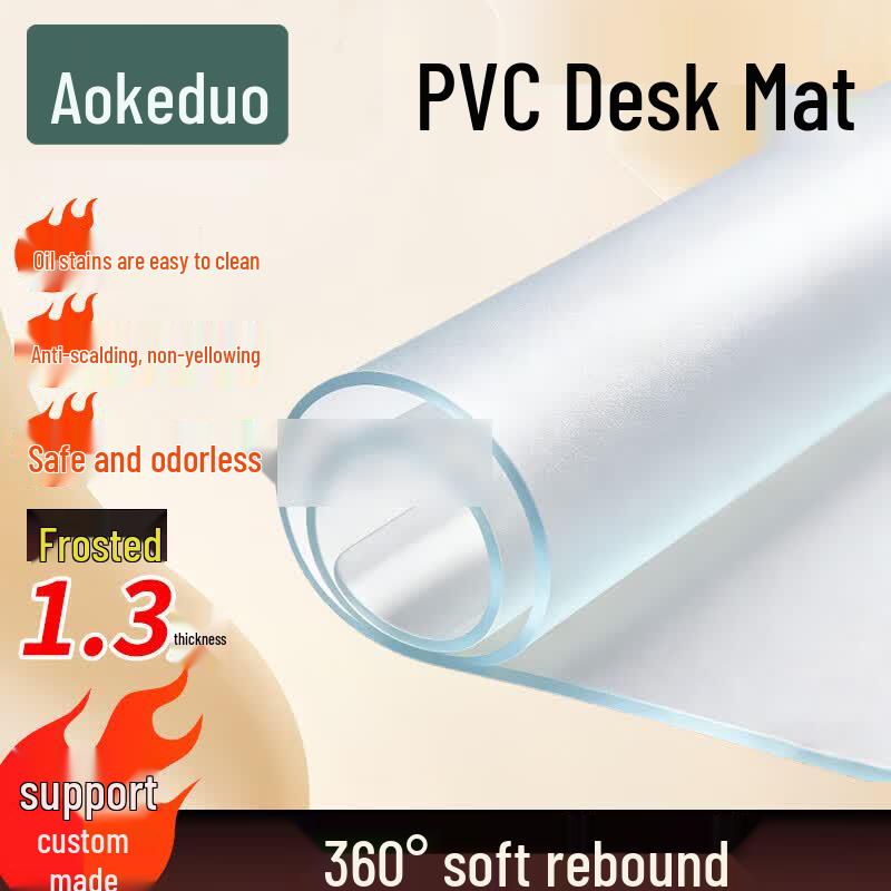 Aokedu Transparent Waterproof Table Protector Mat
