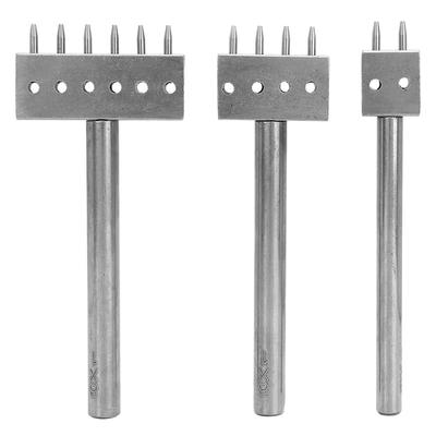 3 vnt. tarpų perforavimo įrankis „pasidaryk pats“ odos gamybai, skylučių perforavimo rinkinys, diržo skylučių perforatorius(8 mm(2+4+6) )