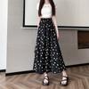 Elastic Waist Polka Dot Skirt Slim Fit Half-length Dress Elegant A-Line Skirt  Vacation