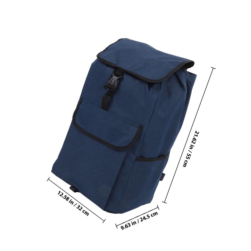 Detachable Shopping Cart Cloth Bag Large Capacity Waterproof Oxford Fabric Trolley Replacement Bag for Daily Errands and Grocery