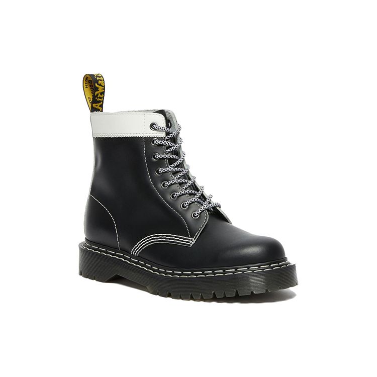 Dr. Martens 1460 Kožené lesklé šněrovací kotníkové boty Unisex boty Černé 27336009