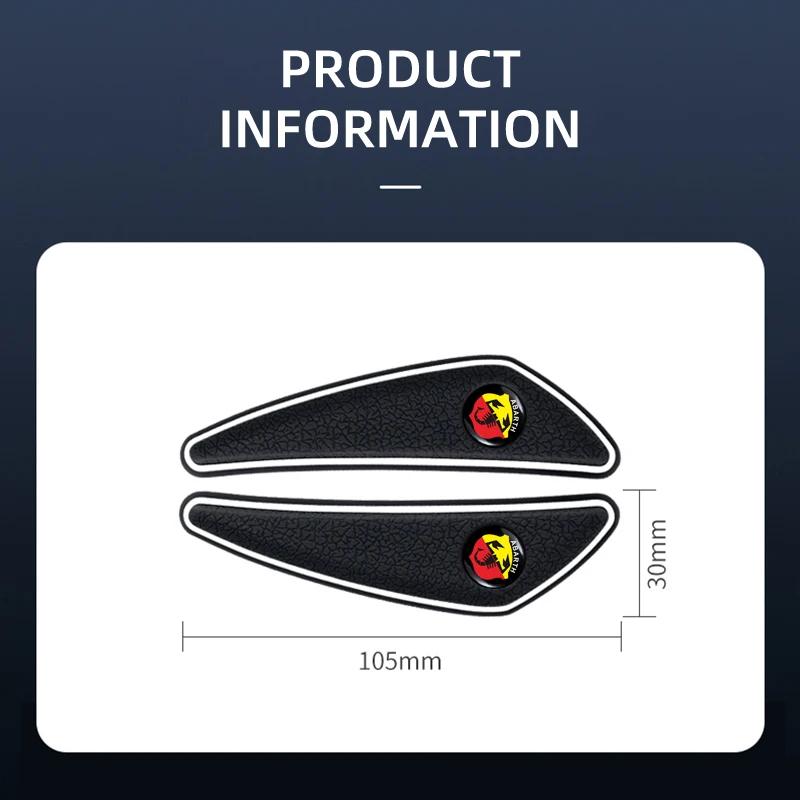4Pcs Car Styling Door Side Edge Anti-collision Bumper Strip Sticker For Fiat Abarth 595 Abarth 500 Abarth 124 Spider Accessories