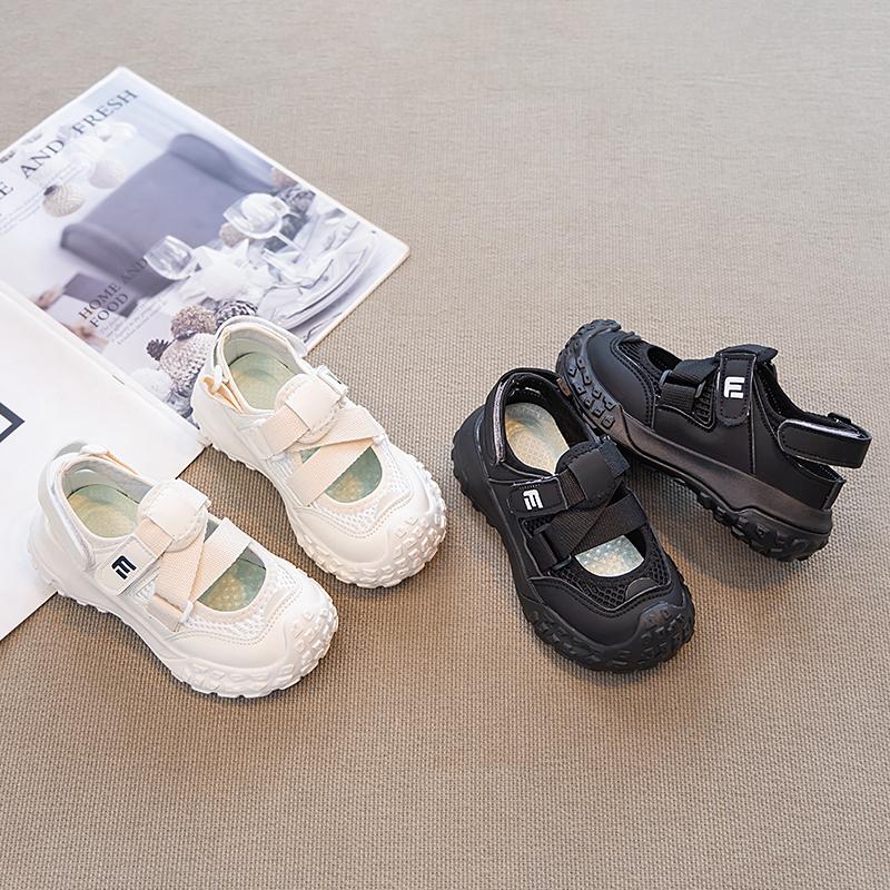 Students Casual Shoes Non-slip Soft Sole Boys Girls Sports Sandals Mesh Breathable 2025 Summer New Children Running Shoes Trendy