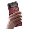 Anti -Glare Crocodile Leather Phone Case For Samsung Galaxy Z Flip 4 5g Flip4 Flip3 Flip 3 Non -Slip Business Cover Funda