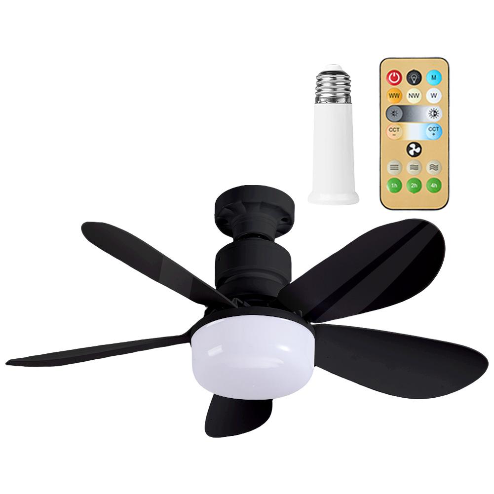 

Вентилятор с розеткой E26/27, светодиодная лампочка, вентилятор с пультом дистанционного управления, 40 Вт/30 Вт, белая плоская лампа с регулировкой яркости, 3 скорости для спальни, кухни, гостиной