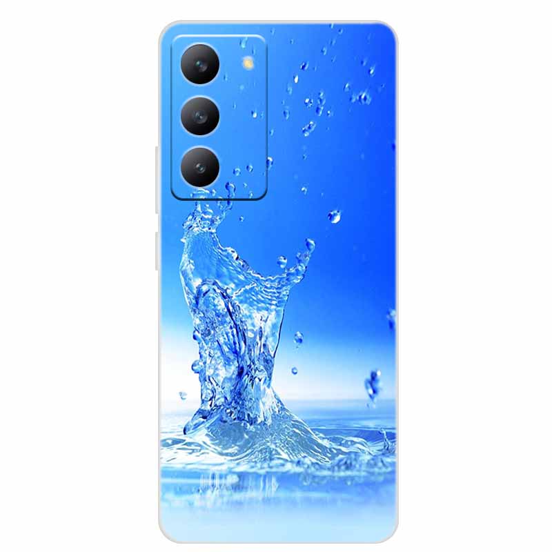For Redmi 15 4G Phone Case Fashion Flowers Transparent Silicone TPU Soft Back Cover Case For Xiaomi Redmi 15 5G Case Redmi15 Bag