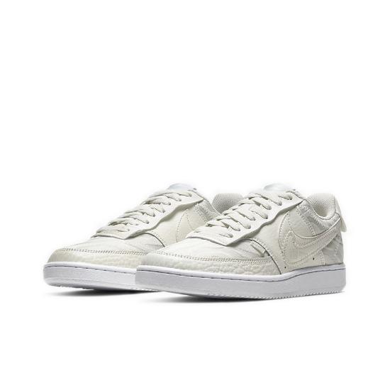 Nike Court Vision Low Premium tacked Swoosh - Sail' CI7599-100 Women's Shoes