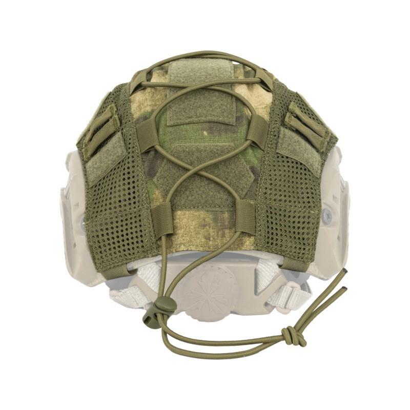 Taktischer FAST Helmüberzug Tarnnetz Airsoft Paintball Outdoor Survival Ausrüstung Leicht Atmungsaktiv Verstellbare Passform