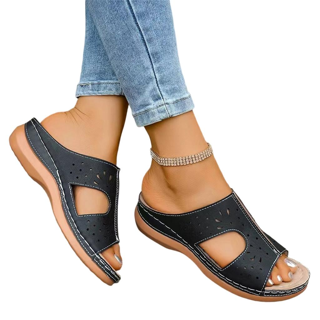 Women's Fashion Plus-Size Casual Hollow-Out - Beach Sandals