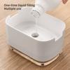 Liquid Soap Dispenser Detachable Double Layer Drainage Design Smooth Dispensing Press Type Manual Soap Dispenser Kitchen Supply