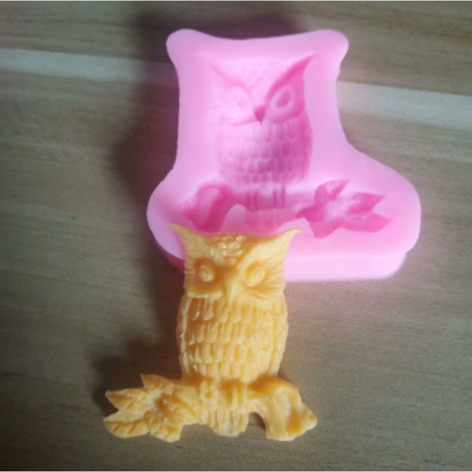 1 Pcs Silicone Kitchen Accessories Tools Owl Cake Moulds Fondont Chocolate Baking Moon Sugar Craft Cupcake Decorating
