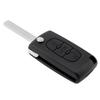 3tlačítkový náhradní skládací klíček do auta pro 207 307 308 407 / Citroen C1 C2 C3 C4 s kroužkem na klíče, šroubovákem, skořepina klíče do auta odolná proti opotřebení