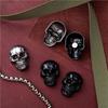 Fresh 12Pcs Skull Rivets Studs For Clothing, Gothic Style Skull Head Buttons Screws With Drilling Tool, 3D Skeleton Pins