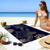 Luxury Gold Sea Turtle Coral Print Beach Towel Quick Dry Absorbent Oversized Bath Towel for Swimming Pool Vacation Beach Blanket