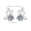 D Color Moissanite 925 Sterling Silver Butterfly Stud Earrings for Women Wedding Anniversary Zircon Party  Fine Jewelry Gift