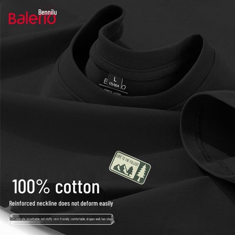 Baleno Men s Loose Fit Heavyweight Cotton Graphic T-Shirt 2XL