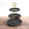 3 Layer Cake Stand Fruit Plate Tray Display Birthday Party Dessert Wedding Three Layer Cake Count Heart Rack Dessert Plate