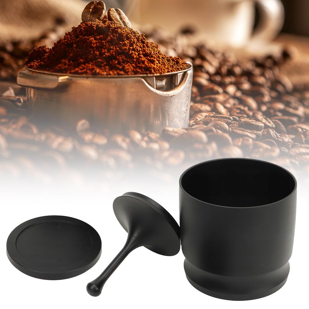 58mm Aluminium Alloy Coffee Powder Picker Dosing Cup with Dosing Ring Coffee Powder Receiver Container Press Coffee