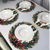 4-Piece Nutcracker Christmas Placemats Family Gatherings Christmas Parties Holiday Table Decor & Accessories