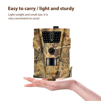 Mini cameră de vânătoare 12mp Wild Trail Camera Viziune nocturnă în infraroșu Scouting activat prin mișcare în aer liber 0.2s Trigger Po Trap