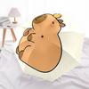 1PC Cute Capybara Automatic 8-Bone Folding Umbrella - Durable Polyester & Iron Frame,Userfriendly Operation Y250929110