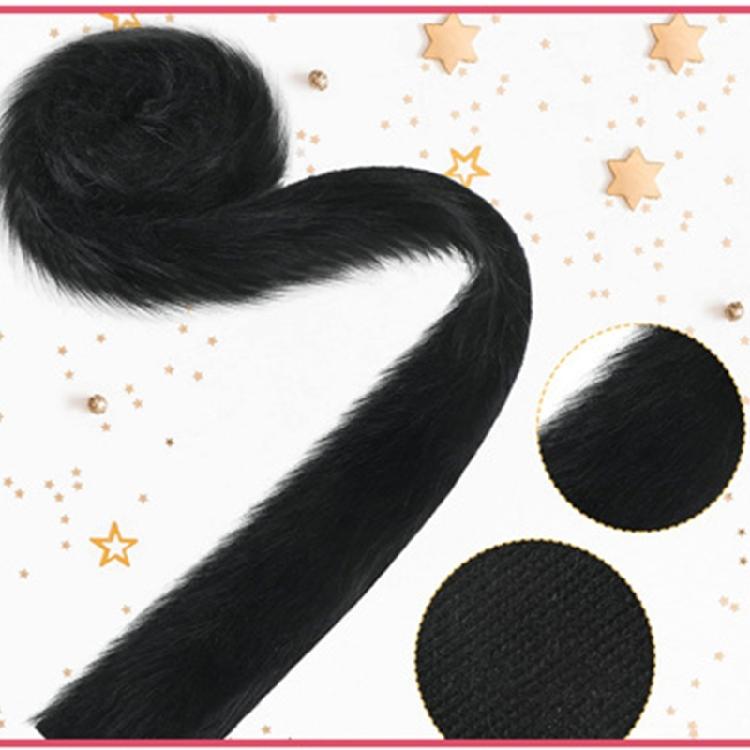 Weißer Pelz-Gürtel Basteln Do It Yourself Perfekt für die Feiertagssaison Mode-Liebhaber