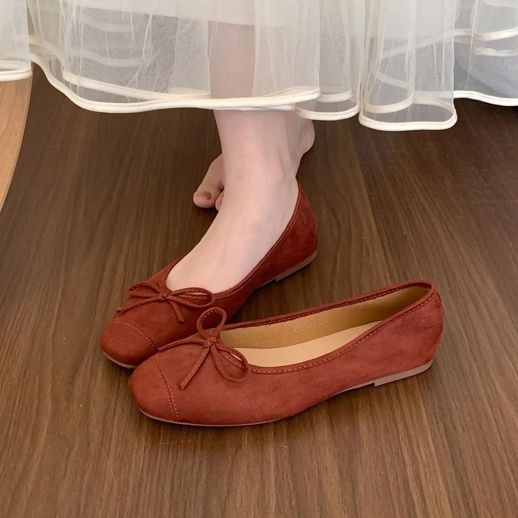 Fashion Bailamos New Women Flat Shoes Fashion Shallow Slip On Ladies Elegant Ballerinas Shoes Soft Flat Heel Round Toe Boat Shoes
