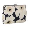 Marimekko Women's Mini Unikko Cosmetic Pouch, Puorica Succaro, Cosmetic Pouch, Small Item Holder, 74530 518, Midnight Blue [Used]