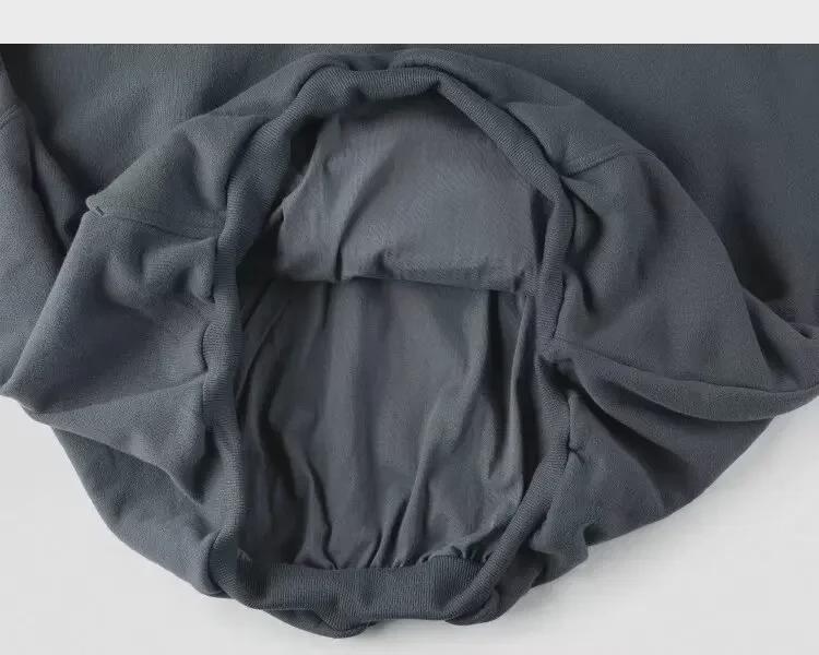 Sweat-shirt vintage américain gris pour homme avec col semi-montant et design de veste à capuche