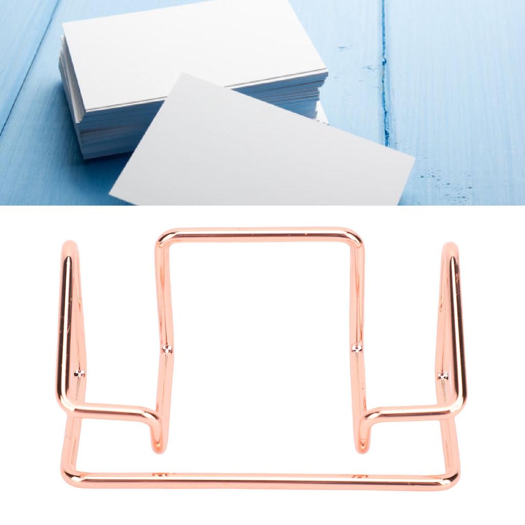 5PCS Business Card Holder Iron Slick Finish Multifunctional Business Card Holder Display for