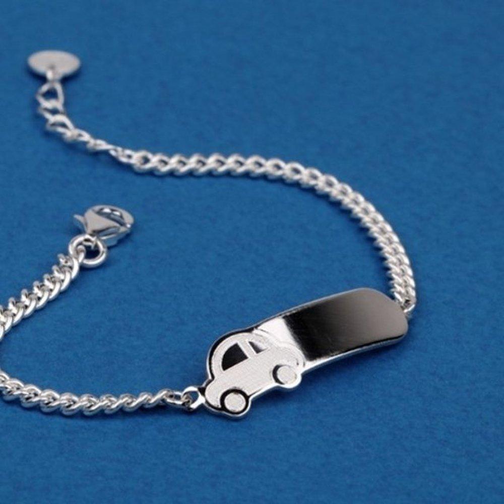 

[As Little] Children s Silver Bracelet Kids Silver 925 Car Stone Gift