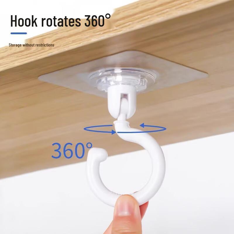 ZNMW Rotating Ceiling Adhesive Hooks