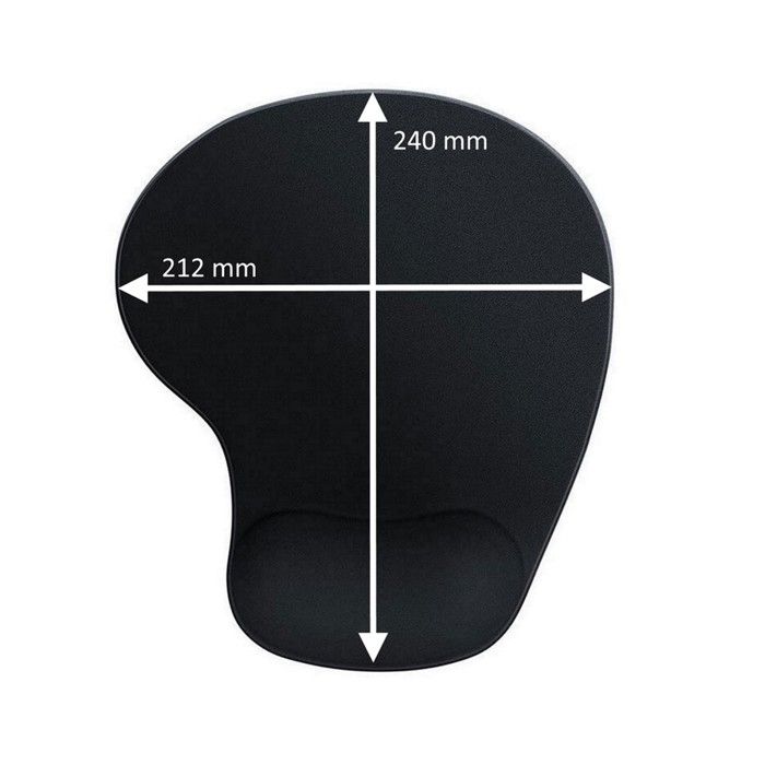 Podložka pod myš - EWENT - Ewent s gelovou opěrkou zápěstí - Černá - Ergonomická - Gel