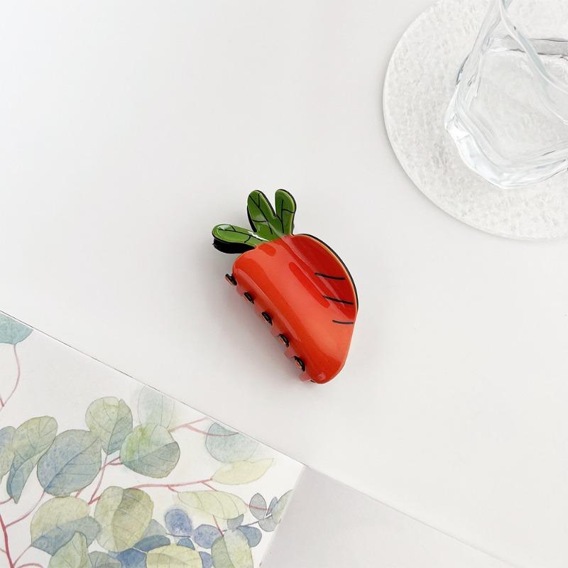 Cute and Versatile Hair ClipsFruit and Vegetable Grabber Back of The Head Updo Shark Clip Hair Accessory