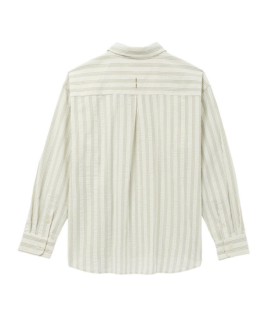 SIECLE Jacquard Striped Shirt (Green)