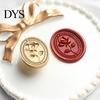 Metal Seal for Crafting Embossed Wax Stamp, Zinc Alloy Sealing Stamp with Various Artistic Stationery Patterns Wedding Invitations Envelopes