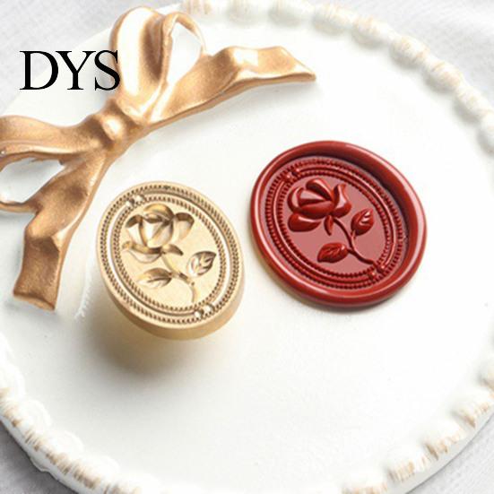 Metal Seal for Crafting Embossed Wax Stamp, Zinc Alloy Sealing Stamp with Various Artistic Stationery Patterns Wedding Invitations Envelopes
