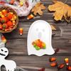 Halloween Candy Bowl Holder Dessert Candy Snack Plates Festive Platter Decorative Plate For Home Desk Holiday Table Party Food