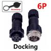 5/20Sets GX16 Aviation Connector M16 Waterproof Back Nut Docking Male&Female Plug And Socket 2/3/4pin 5pin 6pin 7pin 8pin 9pin