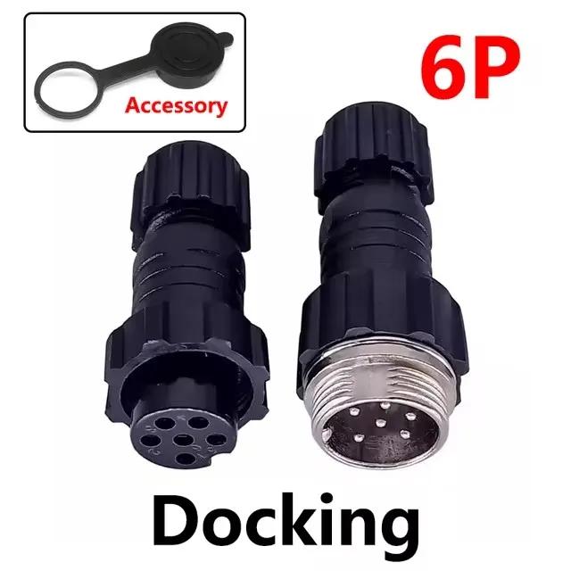 5/20Sets GX16 Aviation Connector M16 Waterproof Back Nut Docking Male&Female Plug And Socket 2/3/4pin 5pin 6pin 7pin 8pin 9pin