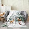 Snowman Winter Holiday Throw Blanket Festive Design for Living Room Decor Gift for Her CozyStyle180x250